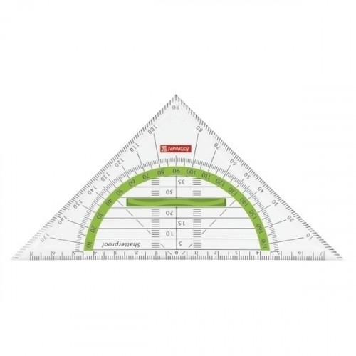 Geometrie Dreieck 16 cm mit Griff - kiwi