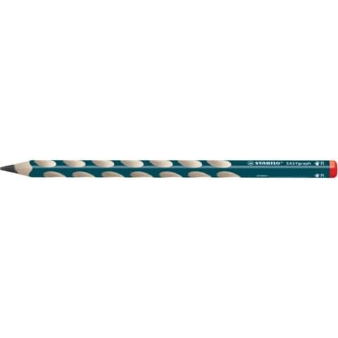 Ergonomischer Dreikant Bleistift Rechtshänder - STABILO EASYgraph petrol - Einzelstift - Härtegrad H