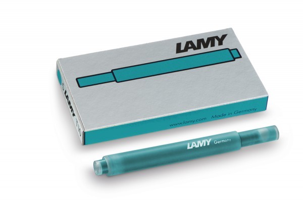LAMY T10 Tintenpatronen - Füllfederhalter - Farbe Tumaline - Inhalt 5 Patronen