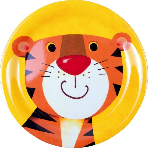 Kleiner Melamin-Teller Tiger