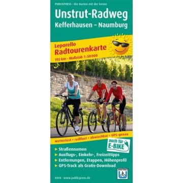 Unstrut-Radweg - Radtourenkarte - Kefferhausen bis Naumburg